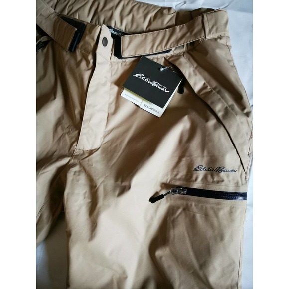 Eddie BAUER INSULATED MEN'S SNOW PANTS SIZE XL KHAKI‎ - Picture 2 of 6